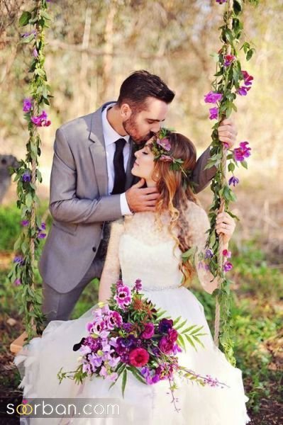 عکس عروس و داماد در تالار