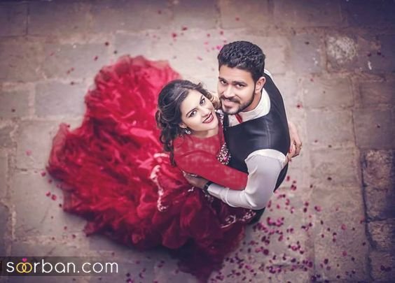 عکس عروس و داماد در تالار