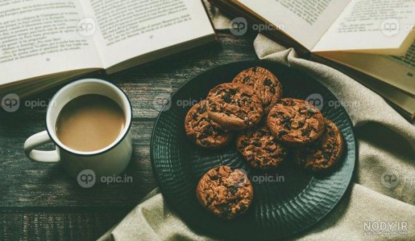  عکس فنجان قهوه و دفتر و خودکار برای پروفایل گوشی