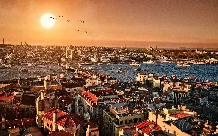 عکس پس زمینه استانبول با برج های زیبا برای کامپیوتر