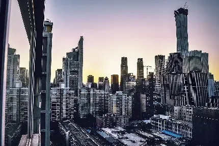  والپیپر ساختمان در شب برای گوشی آیفون 2026