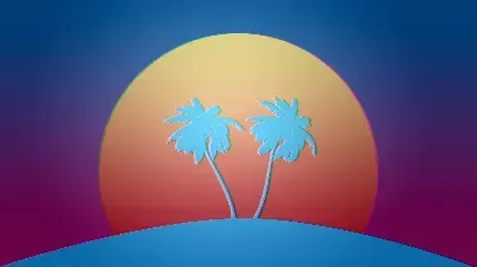  عکس درخت نخل کارتونی
