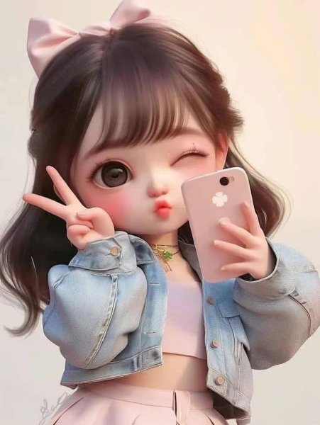  عکس تصویر زمینه کارتونی دختر زیبا