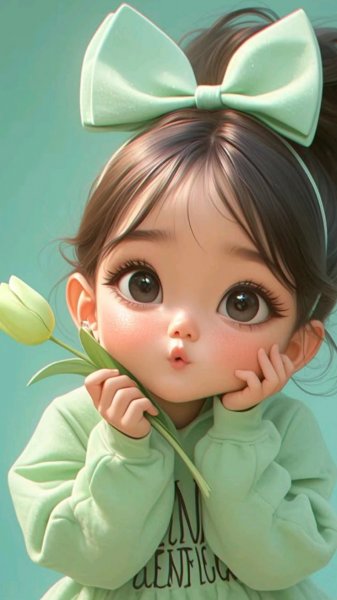  عکس تصویر زمینه کارتونی دختر زیبا