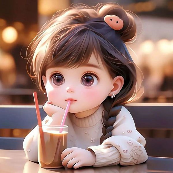  عکس دختر کارتونی کیوت جدید