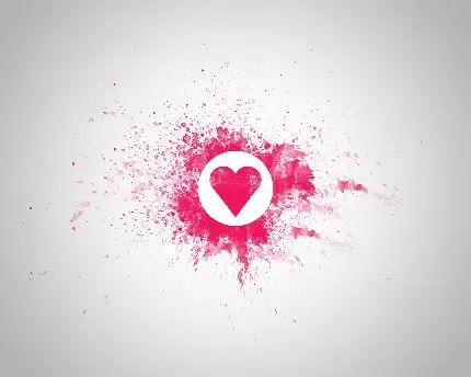  والپیپر مینیمال درخت قلبی فانتزی