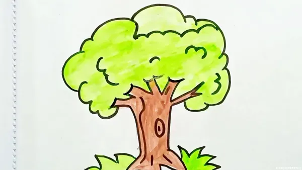  عکس درخت کارتونی برای نقاشی