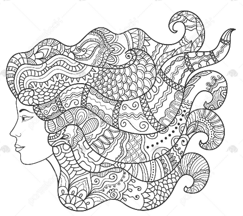  عکس نقاشی دختر فانتزی