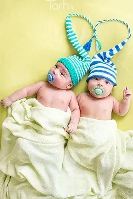  عکس دختر دوقلو خوشگل