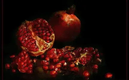  عکس انار قاچ شده برای بکگراند آیفون
