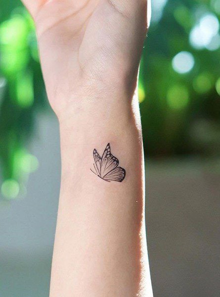  عکس تتو طرح پروانه های در حال پرواز