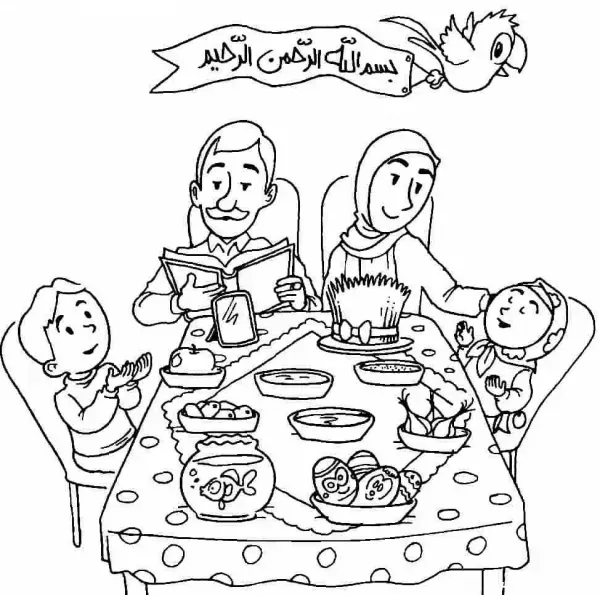  عکس سفره هفت سین کودکانه نقاشی