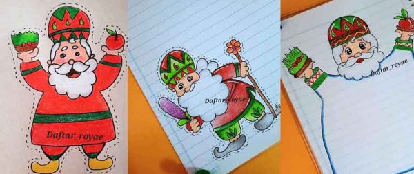 عکس نقاشی عمو نوروز برای کودکان