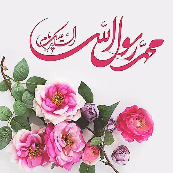 عکس نوشته تبریک ولادت پیامبر (ص)