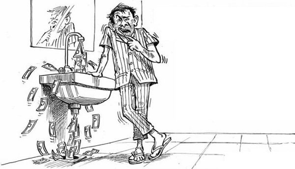 عکس نقاشی صرفه جویی در آب
