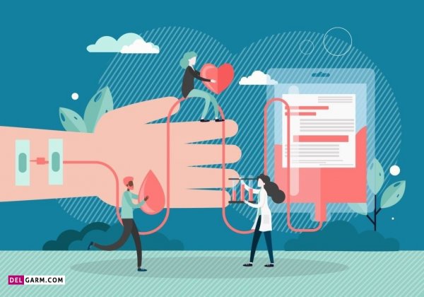 عکس از اهدا کردن خون