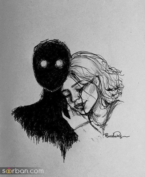  نقاشی خفن ترسناک دخترانه