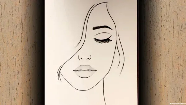 نقاشی چشم ساده با مداد