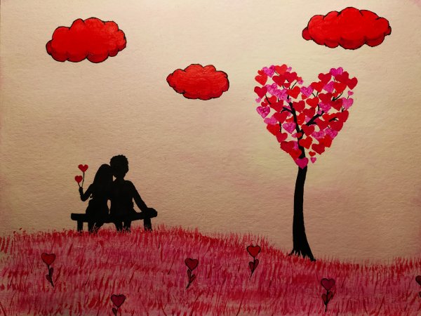  نقاشی عاشقانه آسان