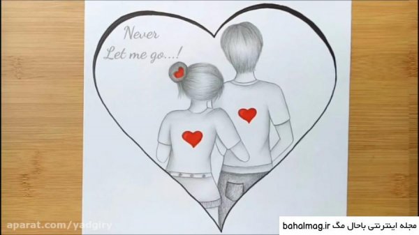  نقاشی عاشقانه فانتزی دختر و پسر