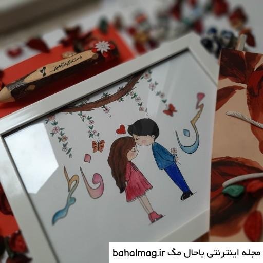 نقاشی عاشقانه فانتزی دختر و پسر