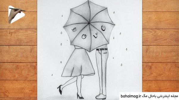  نقاشی عاشقانه فانتزی دختر و پسر