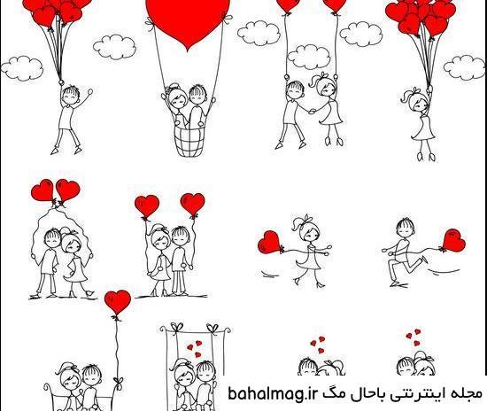  نقاشی عاشقانه فانتزی دختر و پسر