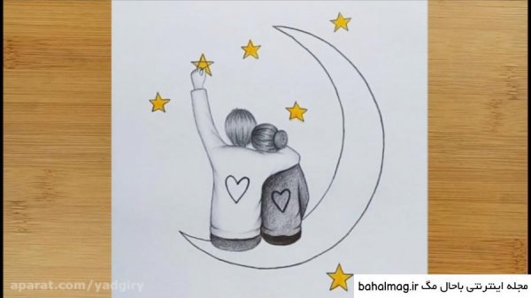  نقاشی عاشقانه فانتزی دختر و پسر