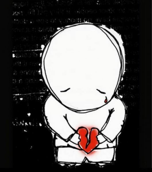  نقاشی عاشقانه قلب شکسته استوری