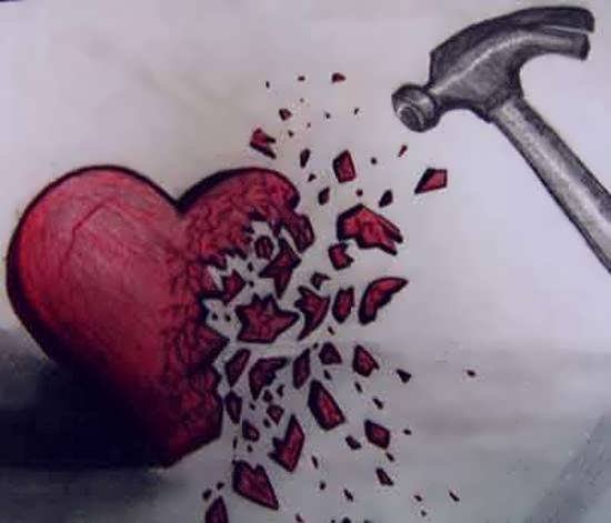  نقاشی عاشقانه قلب شکسته استوری