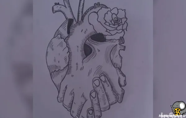  نقاشی قلب شکسته سه بعدی