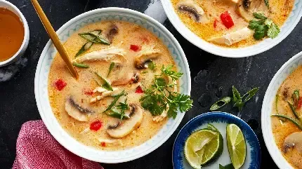  عکس سوپ قارچ رستورانی خوشمزه