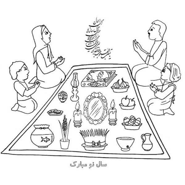  عکس نقاشی عید نوروز آسان