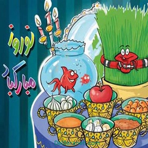  عکس نقاشی عید نوروز آسان
