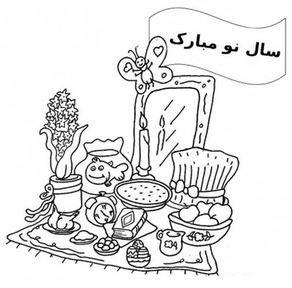  عکس نقاشی سبزه عید
