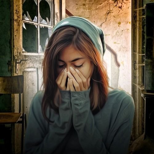  عکس گریه و بغض دختر فانتزی