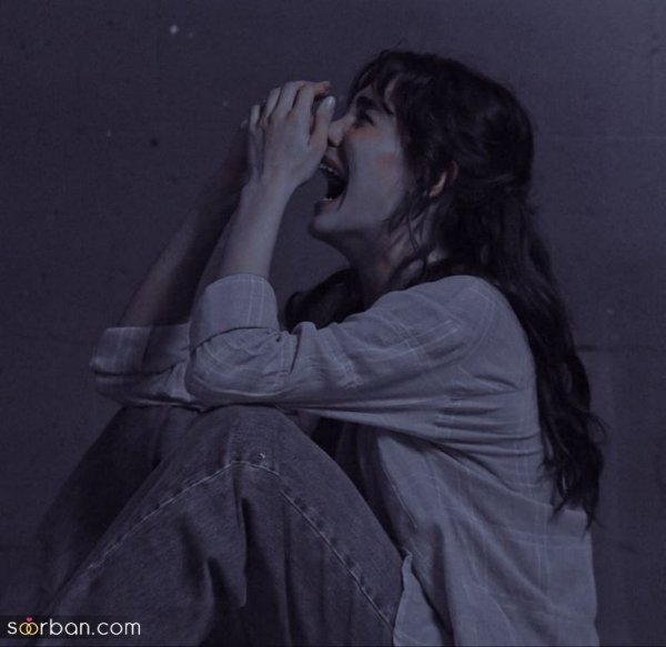  عکس گریه دختر تنها