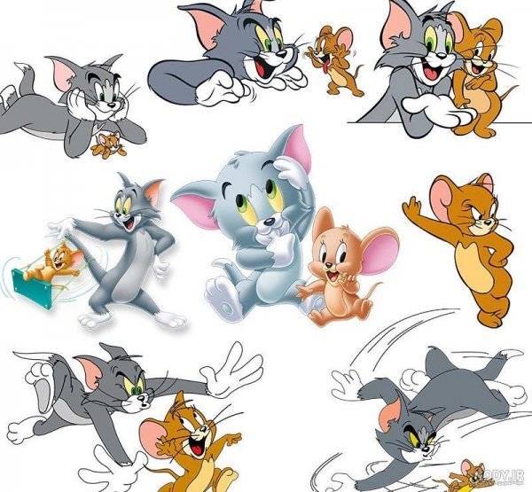  عکس تام و جری عاشقانه