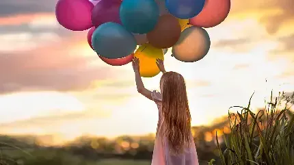 عکس بادکنک های رنگارنگ و کیوت