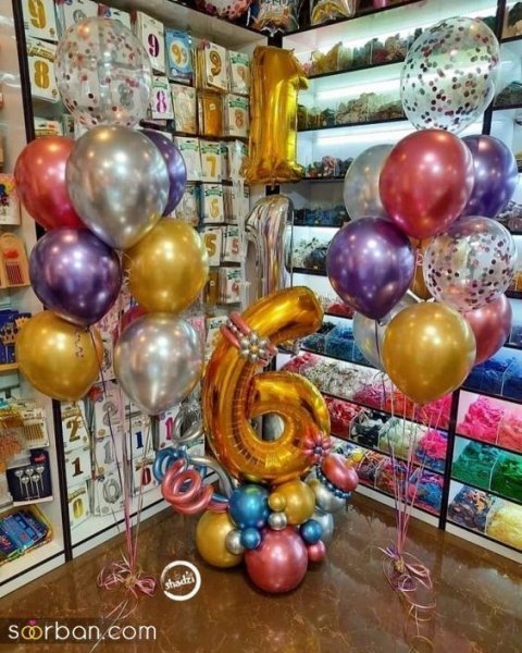عکس بادکنک هلیومی برای تولد