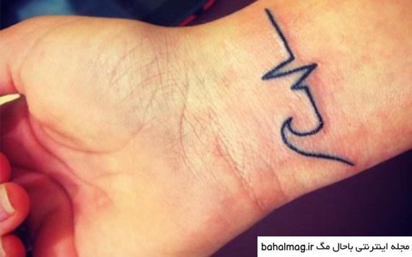  عکس تتو ضربان قلب خفن روی دست