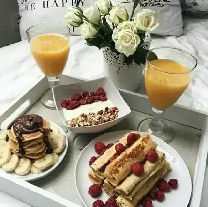  عکس صبحانه خوشمزه لاکچری