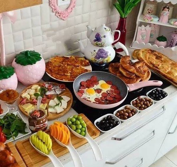  عکس صبحانه شیک برای مهمان