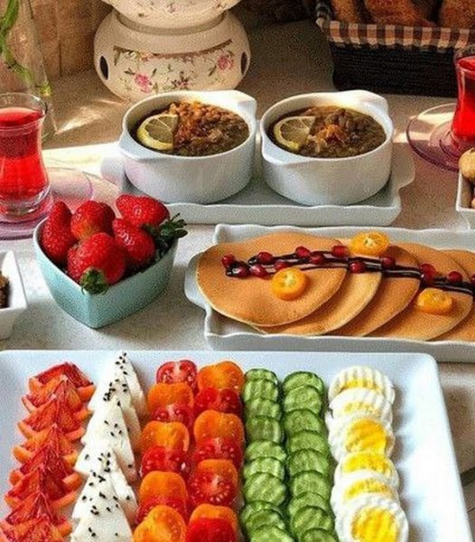  عکس صبحانه شیک برای مهمان