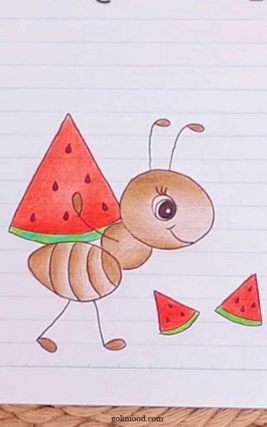 عکس مورچه نقاشی