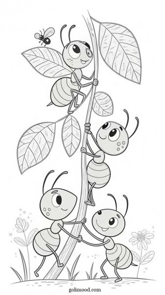  عکس مورچه نقاشی