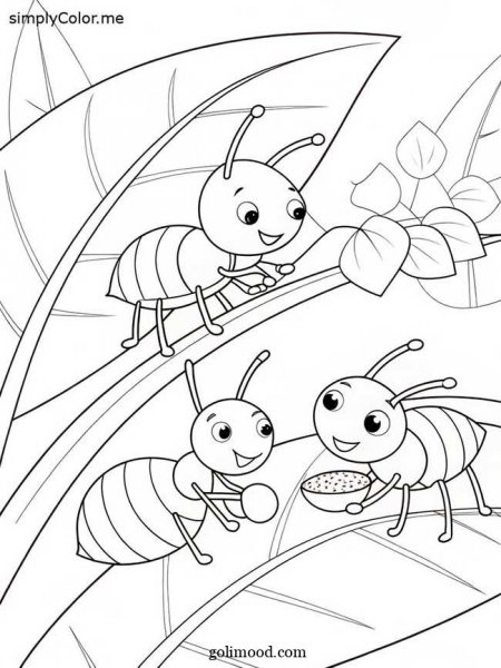  عکس مورچه نقاشی