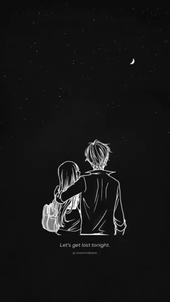 عکس پروفایل مشکی عاشقانه