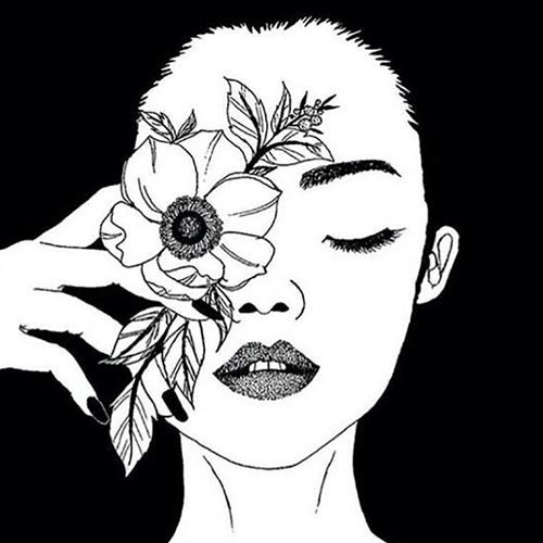 عکس سیاه دخترونه برای پروفایل