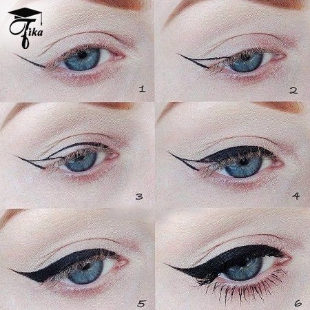  عکس خط چشم ساده